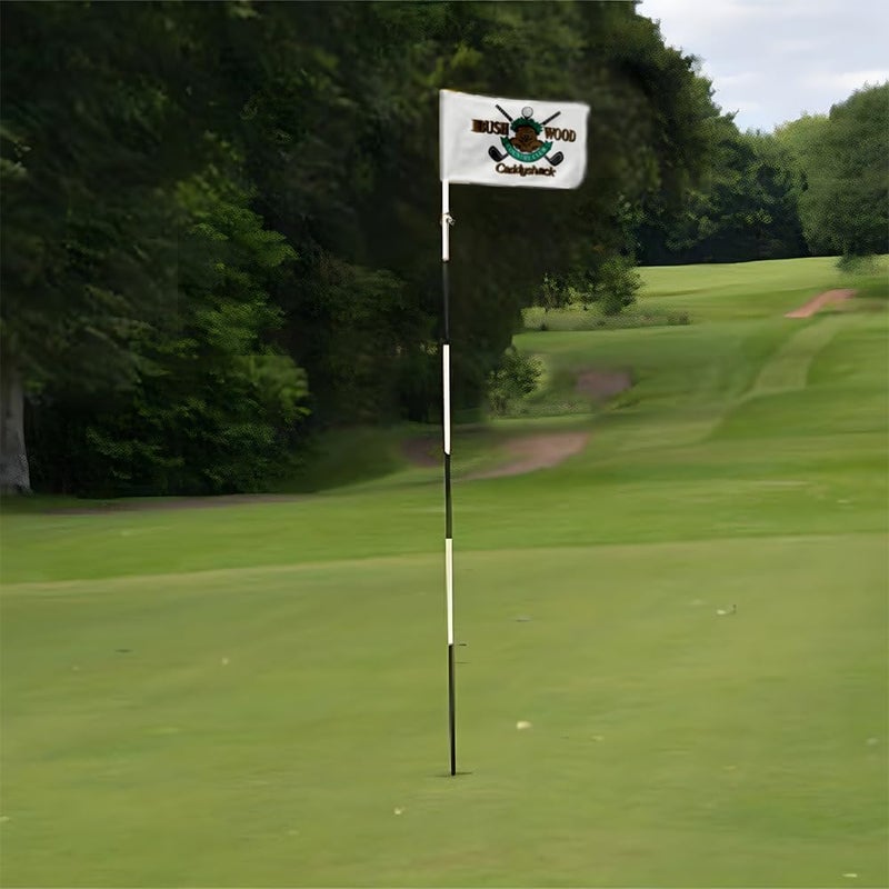 2BUT Standard Bushwood Country Club Golf Pin Flag Practic Putting Green Golf Flag For Backyard Garden Double-Sewn 600D Nylon Miniature Pin Flag Regulation Tube Flag(BWD 20"X13") - Image 5